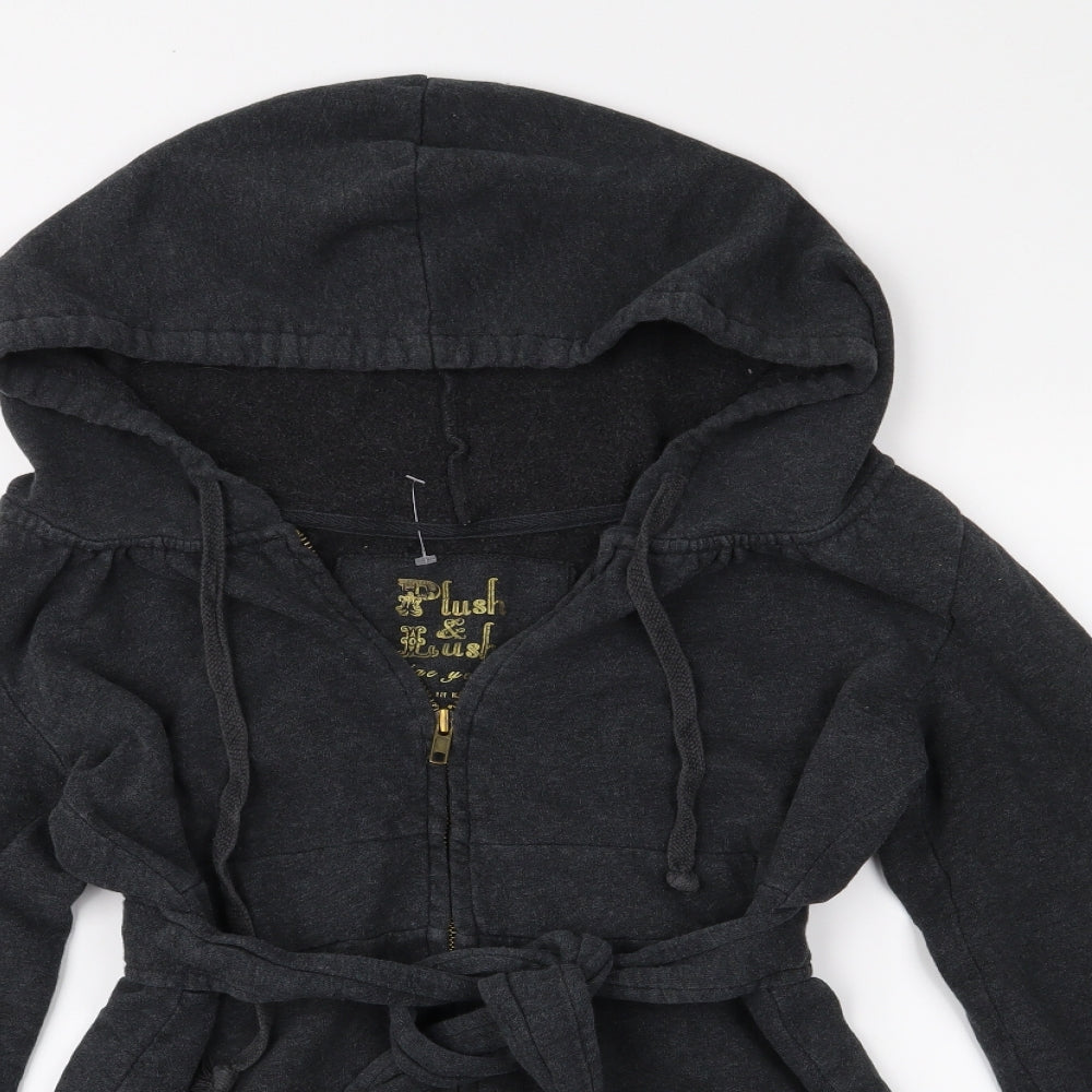 plush and lush  Womens Grey   Full Zip Jumper Size S