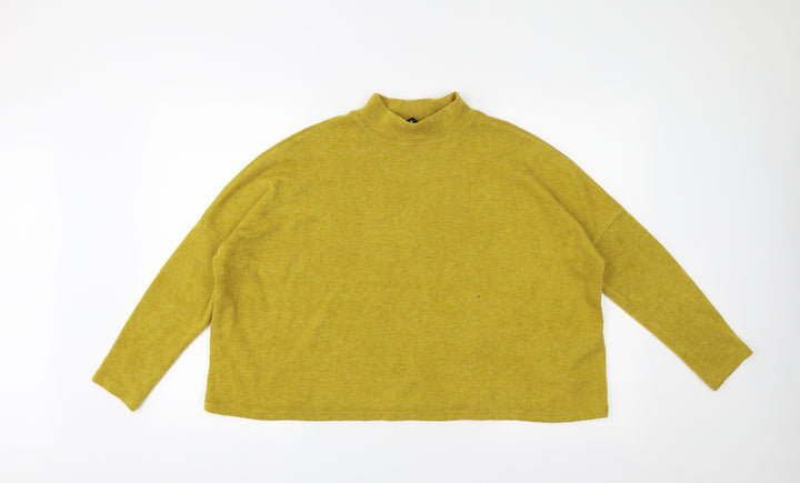 H&M Womens Yellow   Pullover Jumper Size S