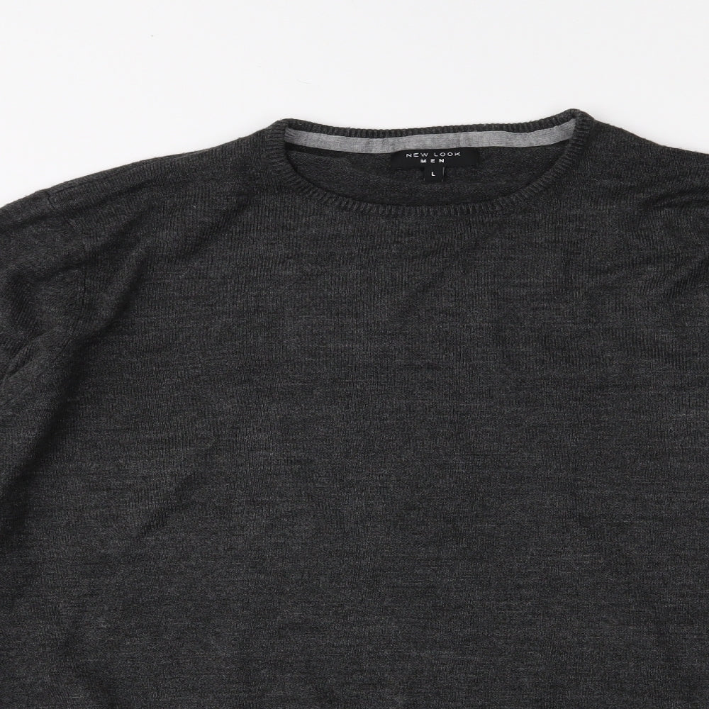 New Look Mens Grey   Pullover Jumper Size L