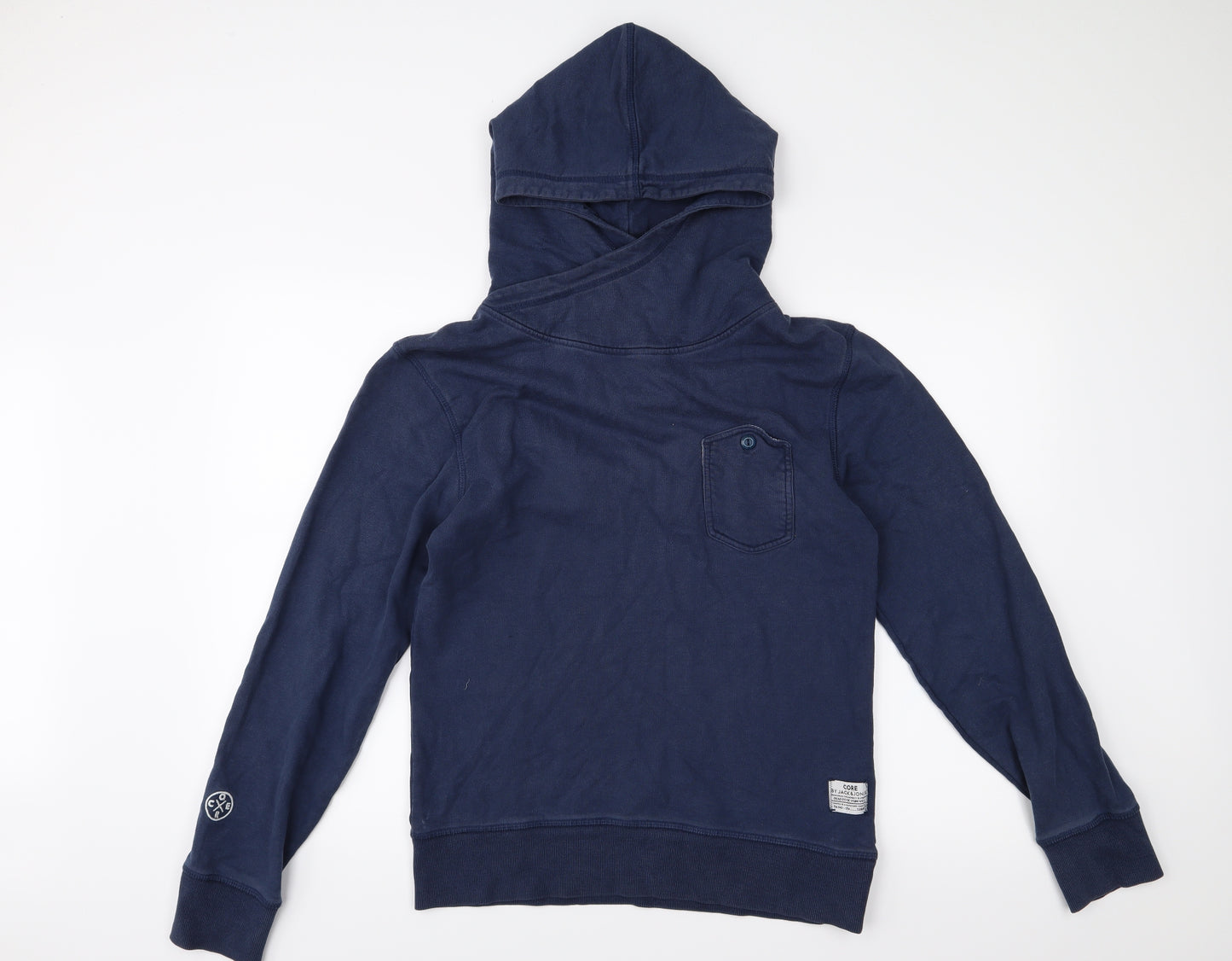 Jack Jones Mens Blue   Pullover Hoodie Size M
