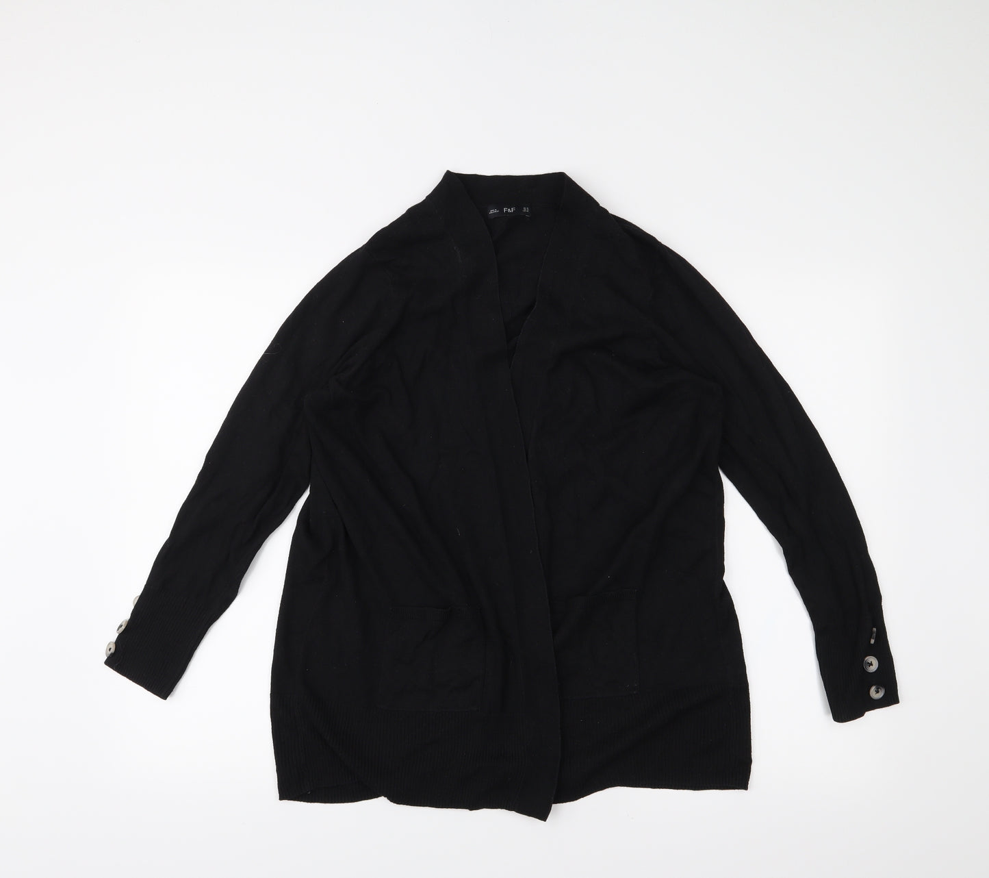 F&F Womens Black   Cardigan Jumper Size 18