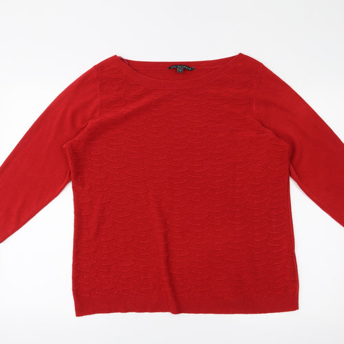 Love knitwear Womens Red   Pullover Jumper Size 16
