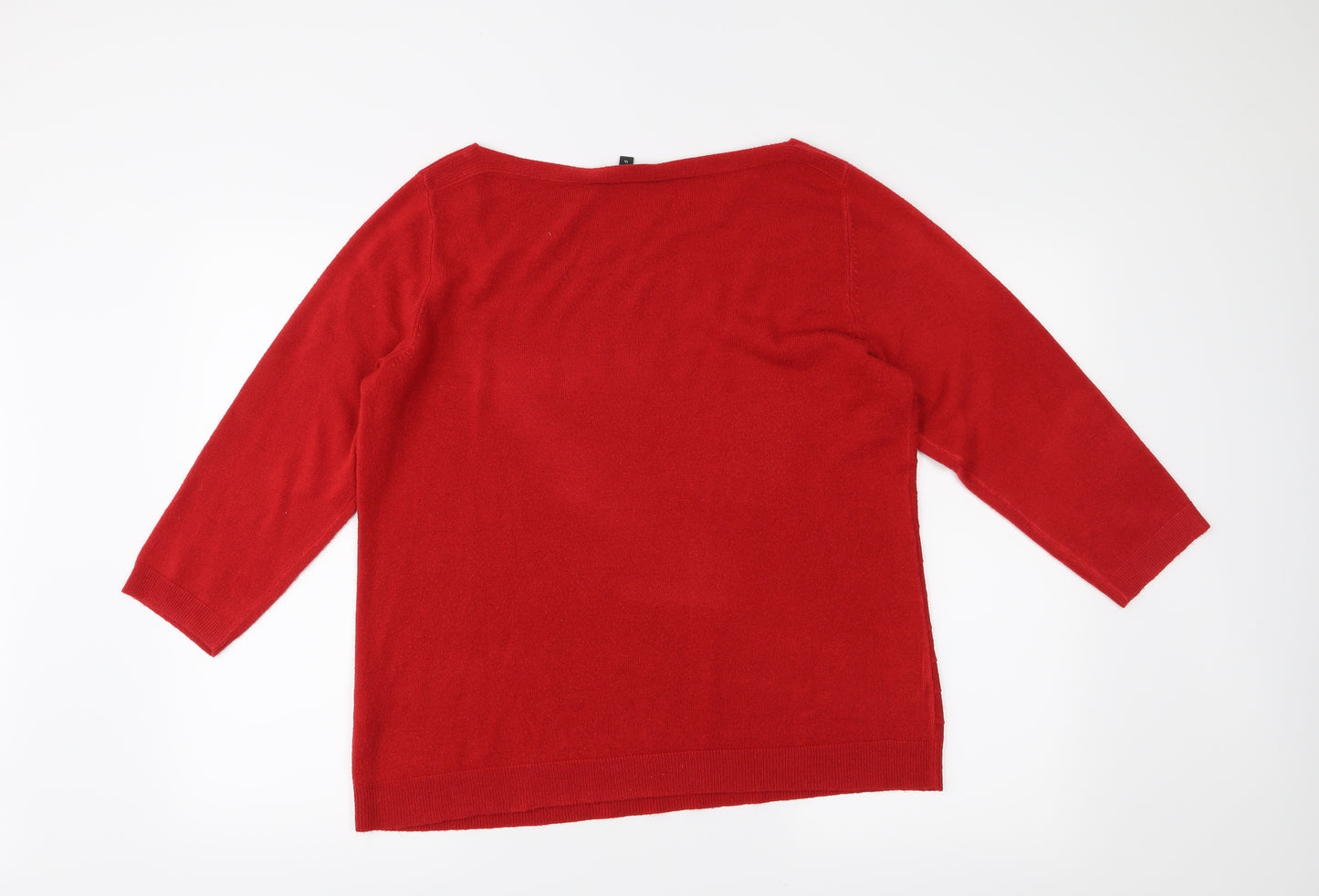 Love knitwear Womens Red   Pullover Jumper Size 16