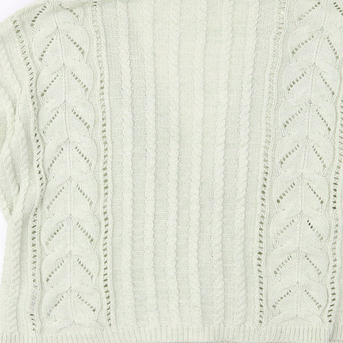 M&S Womens Green   Cardigan Jumper Size 14
