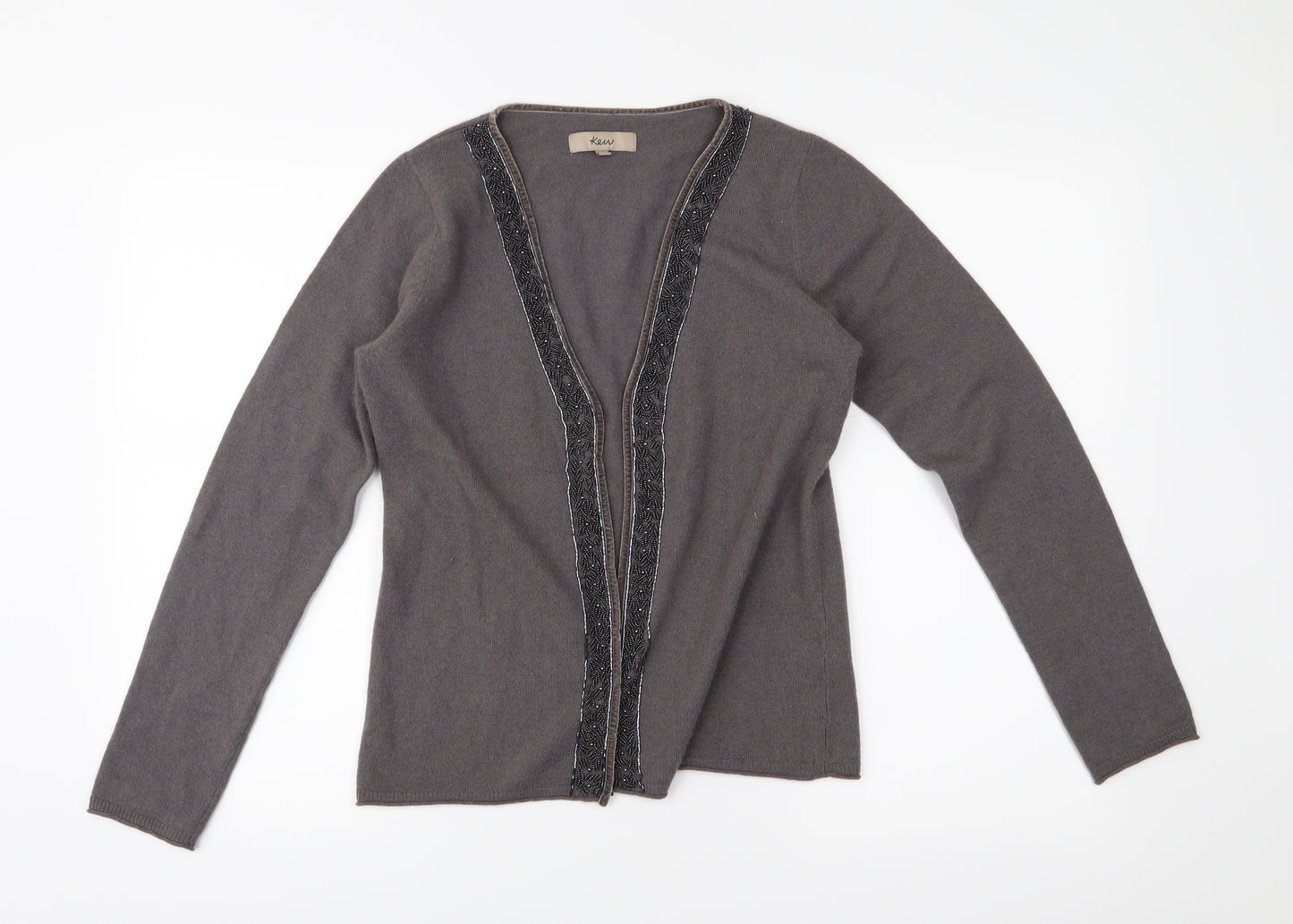 Ken Womens Grey   Cardigan Jumper Size M