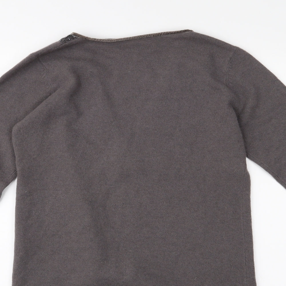 Ken Womens Grey   Cardigan Jumper Size M