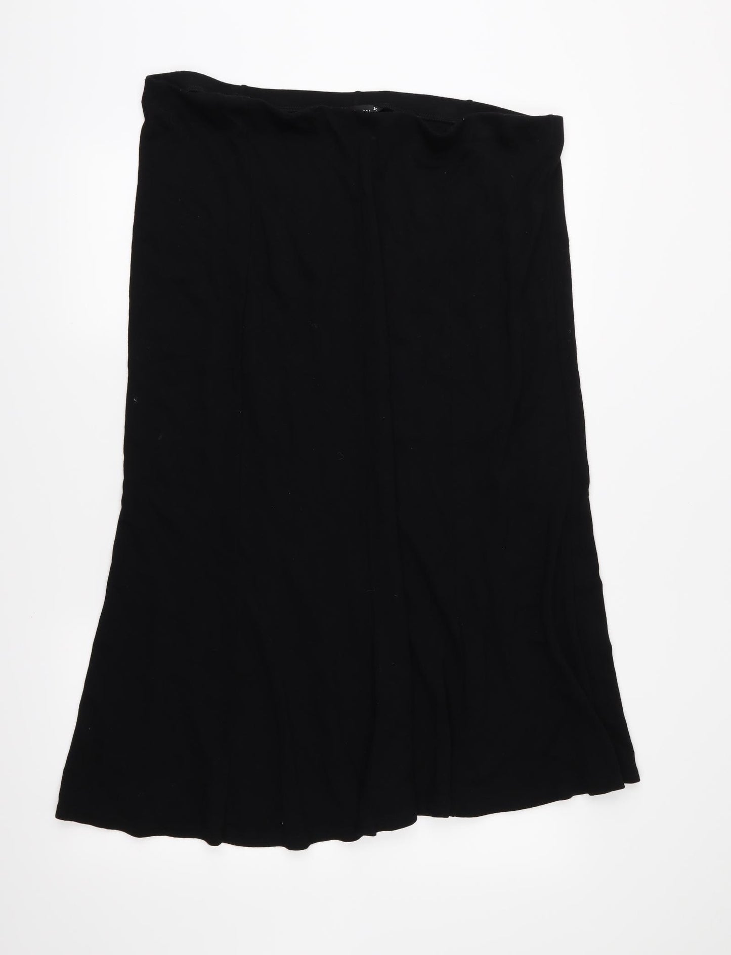 David Emanuel Womens Black   A-Line Skirt Size 20