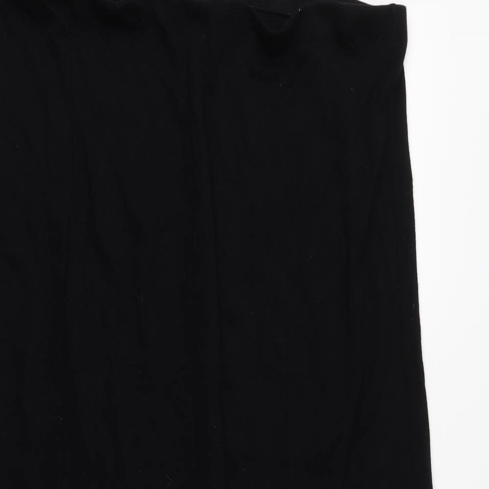 David Emanuel Womens Black   A-Line Skirt Size 20