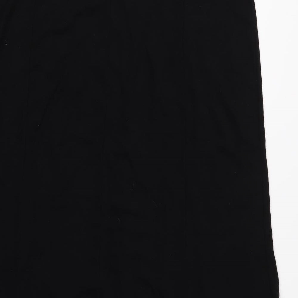 David Emanuel Womens Black   A-Line Skirt Size 20