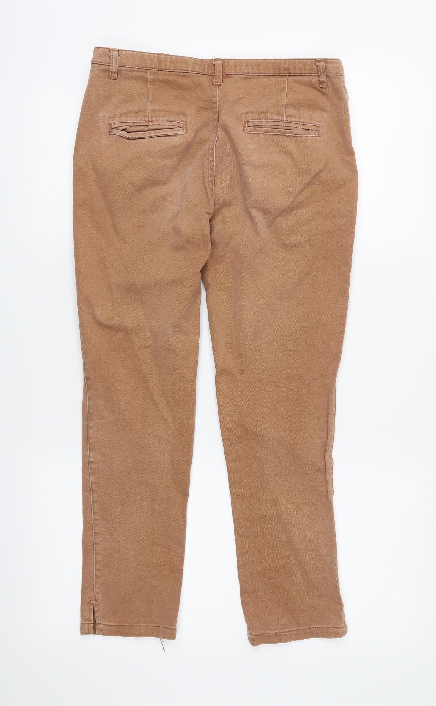 Denim & Co. Womens Brown   Cropped Jeans Size 10 L24 in