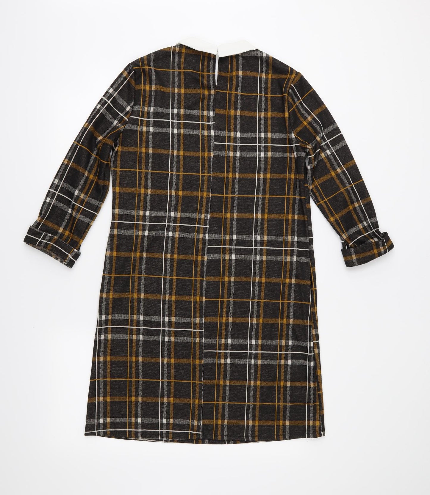 Primark Womens Orange Check  A-Line  Size 10