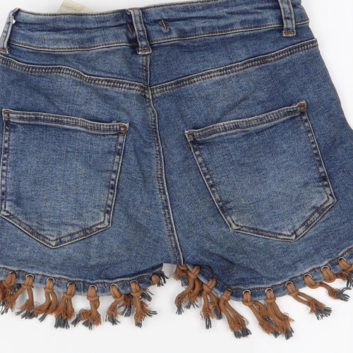 tiffany & tomato Womens Blue   Hot Pants Shorts Size 8