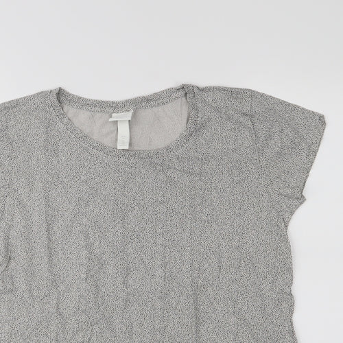 H&M Womens Grey   Basic T-Shirt Size XS