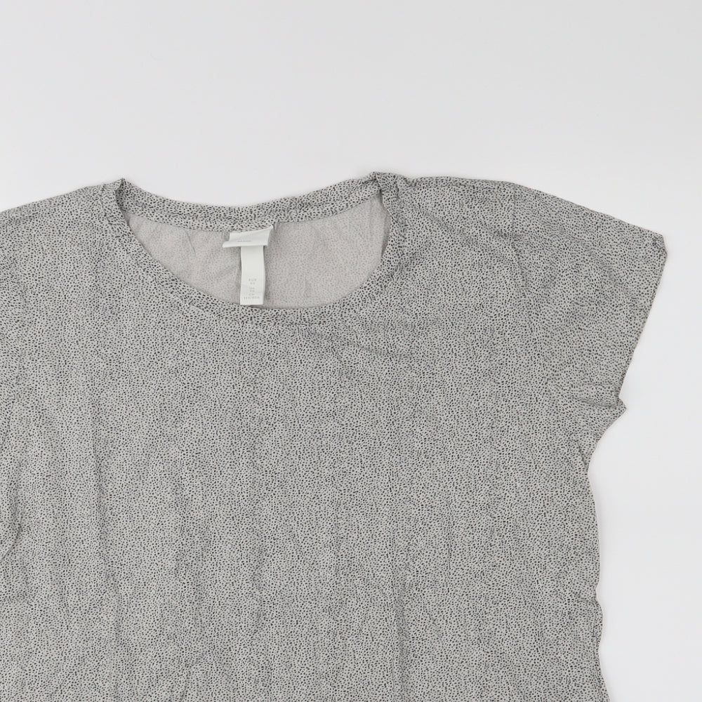 H&M Womens Grey   Basic T-Shirt Size XS