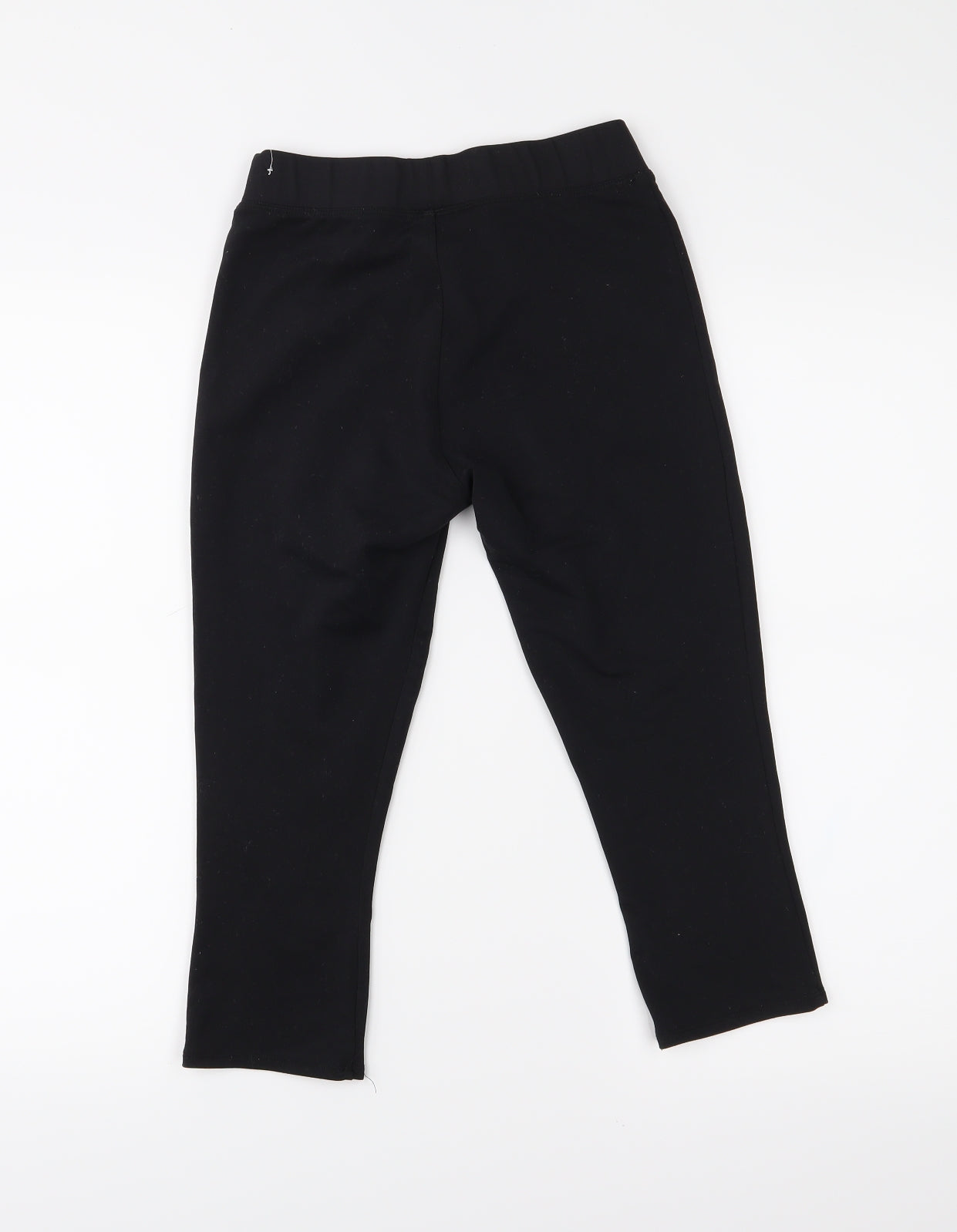 DECATHLON Womens Black   Cropped Leggings Size S L17 in