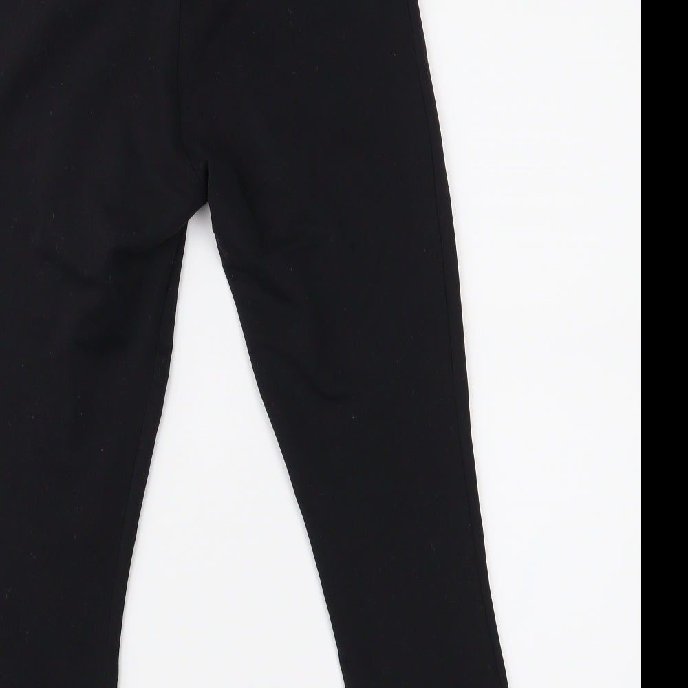 DECATHLON Womens Black   Cropped Leggings Size S L17 in