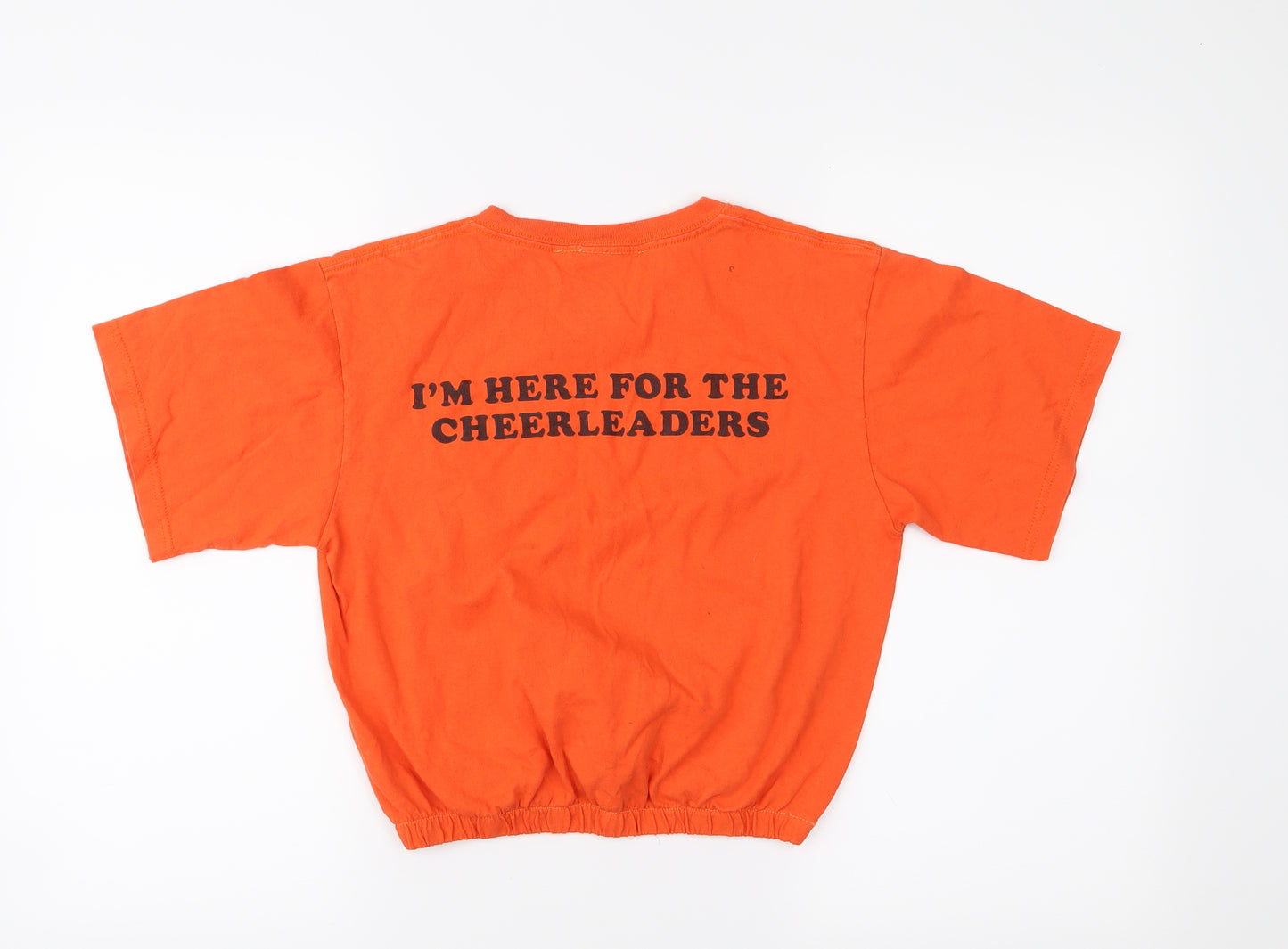 Best Womens Orange   Cropped T-Shirt Size S