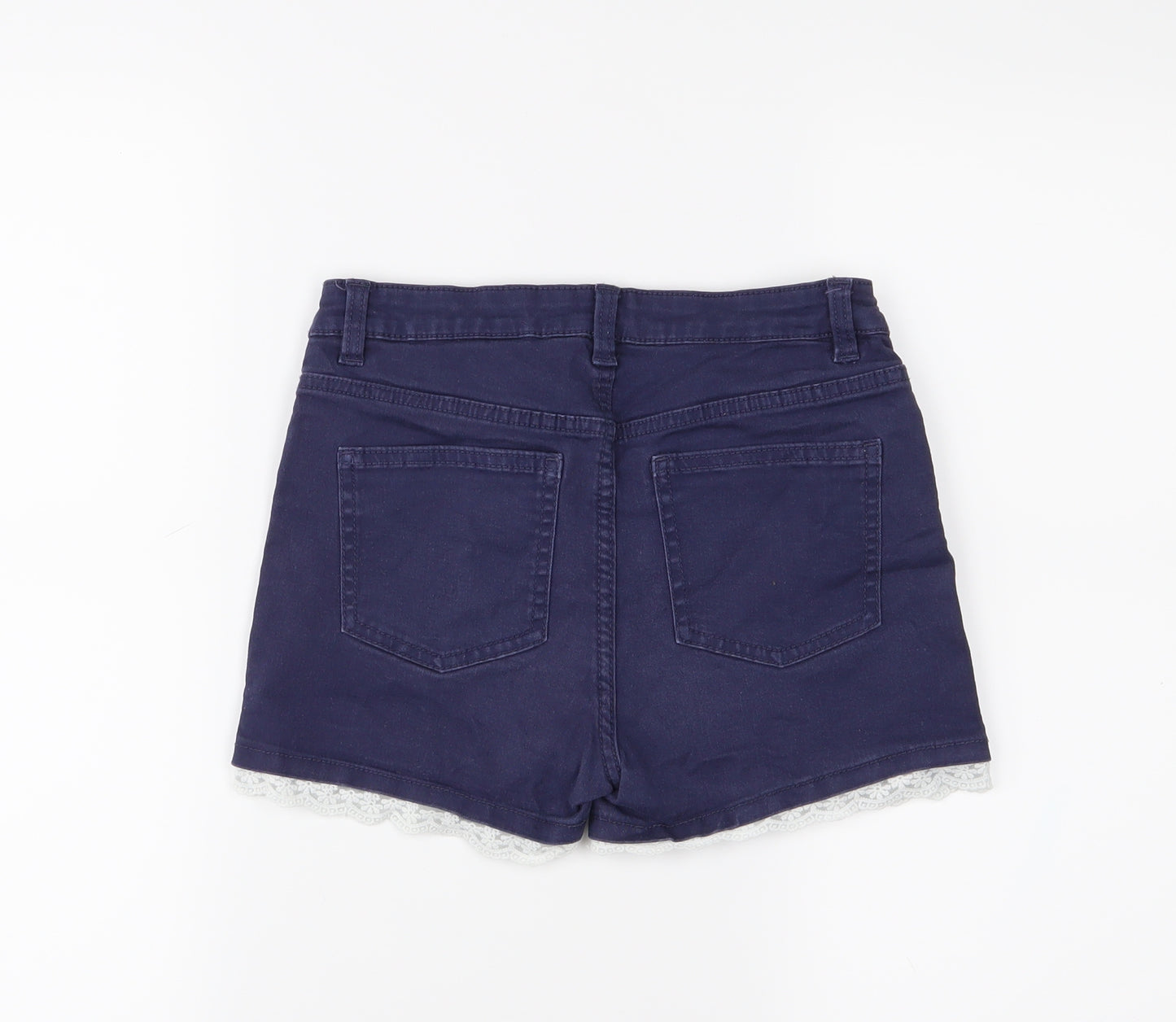 H&M Girls Blue   Cut-Off Shorts Size 13 Years