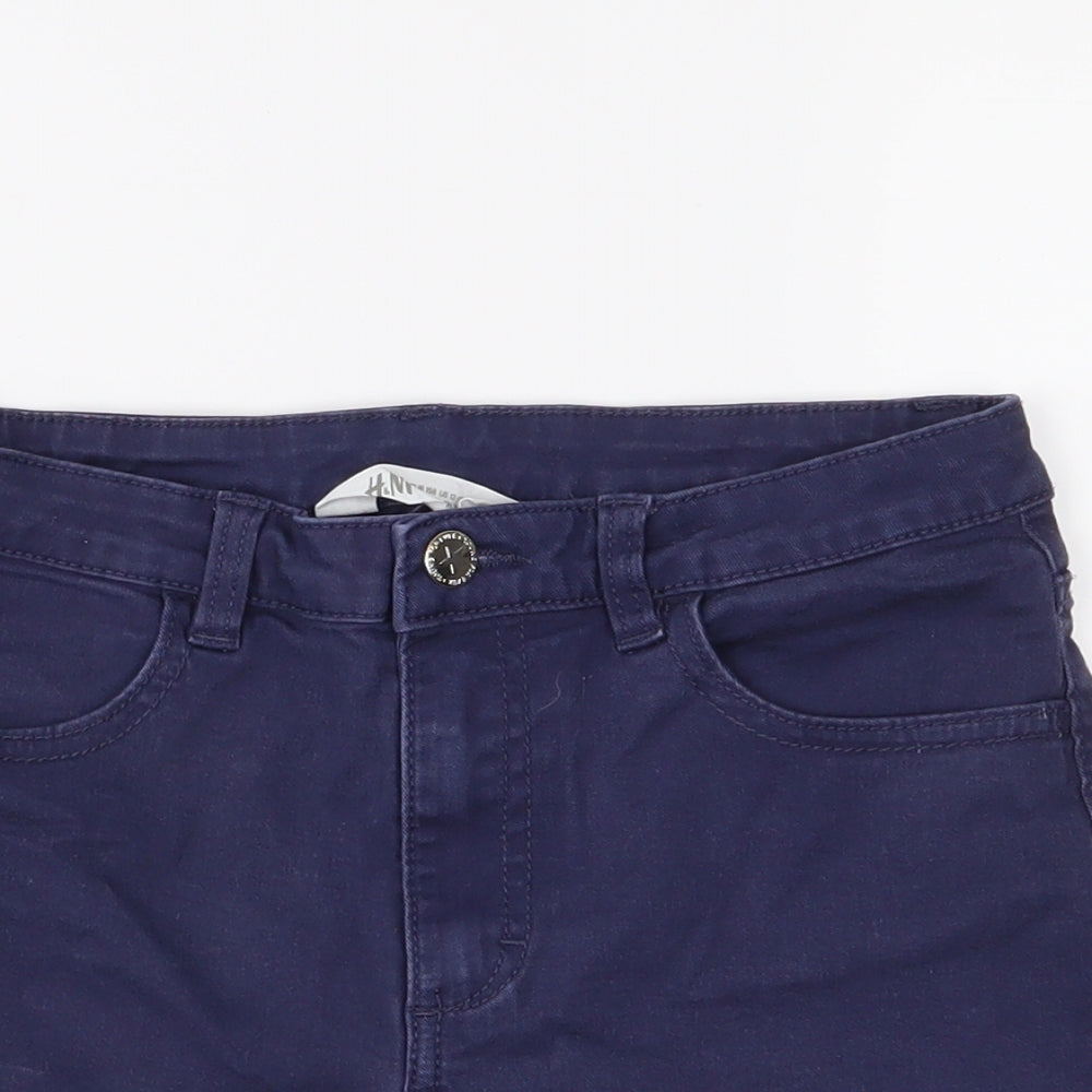 H&M Girls Blue   Cut-Off Shorts Size 13 Years