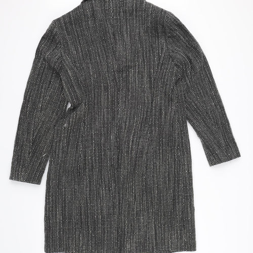 APANAGE Womens Black   Trench Coat Coat Size 14