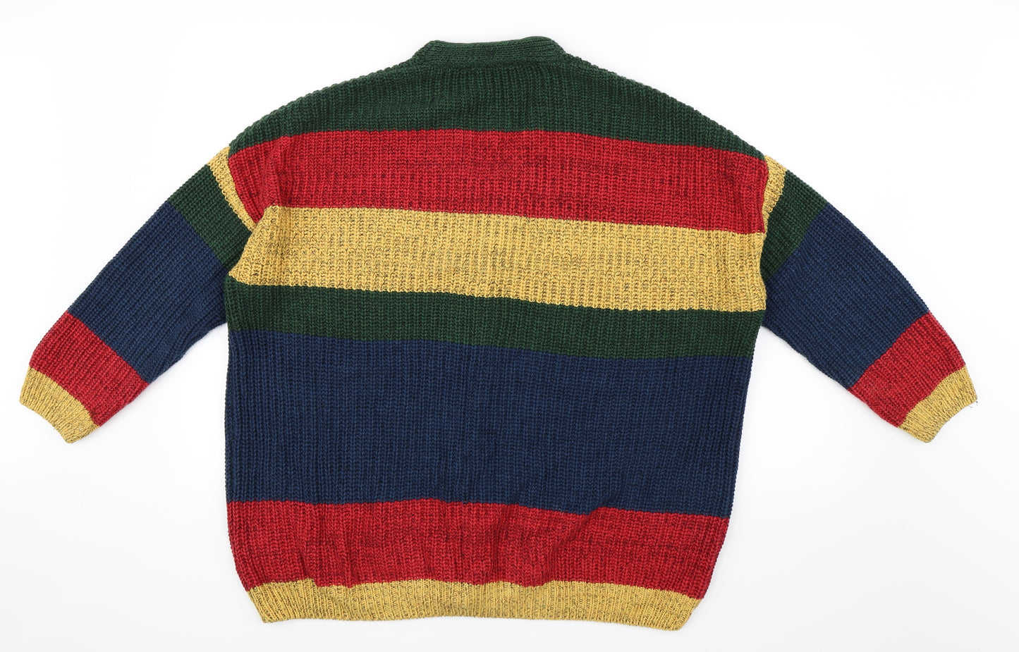 Lazy Oaf Womens Multicoloured Striped  Cardigan Jumper Size S