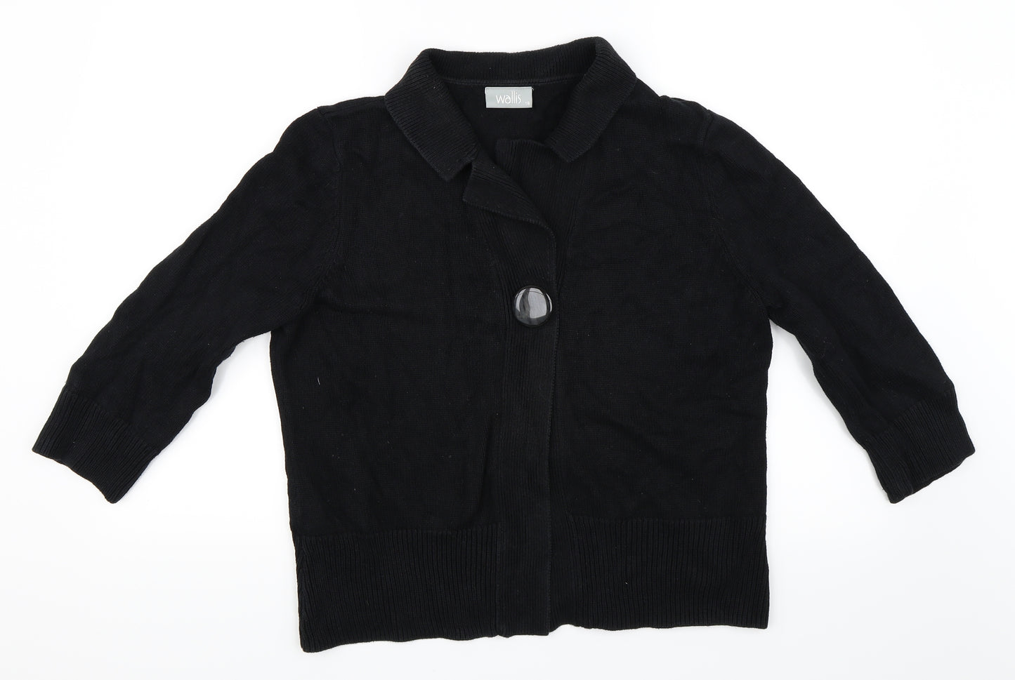 Wallis Womens Black   Cardigan Jumper Size 18