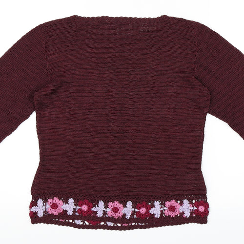 Soon Womens Purple   Pullover Jumper Size 10
