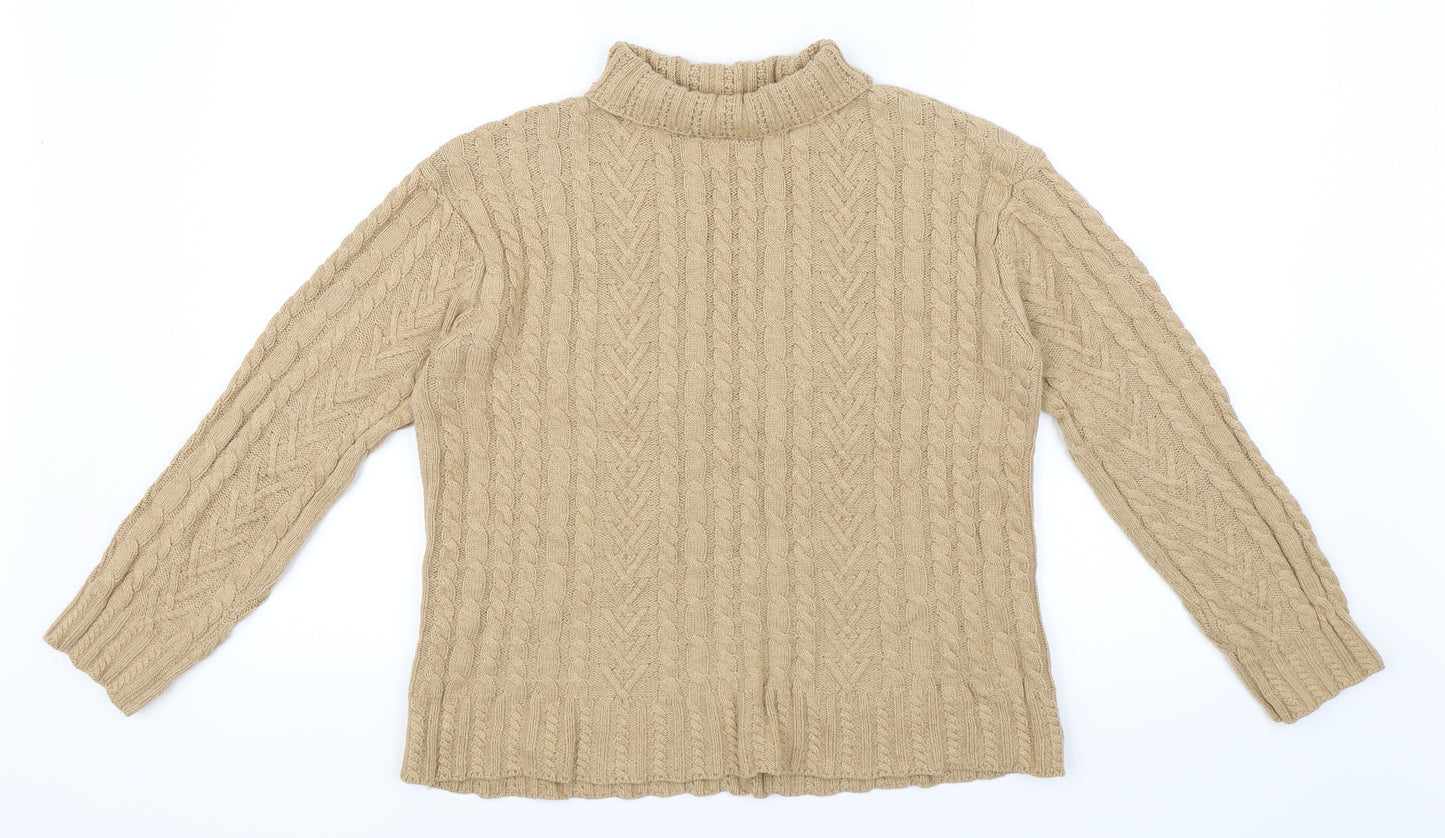 Marks and Spencer Womens Beige   Pullover Jumper Size 8