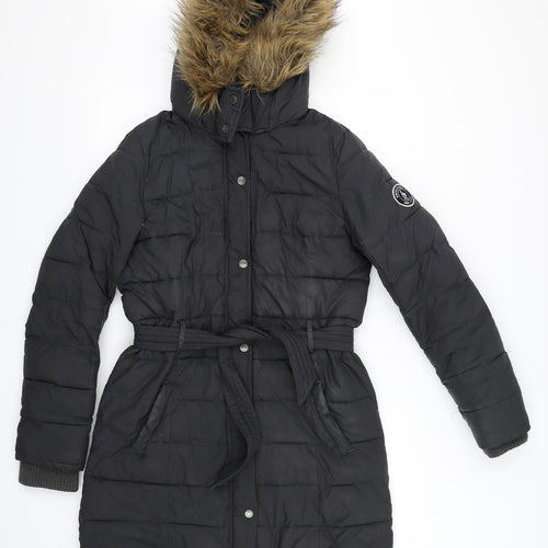 Abercrombie & Fitch Womens Grey   Parka Coat Size L