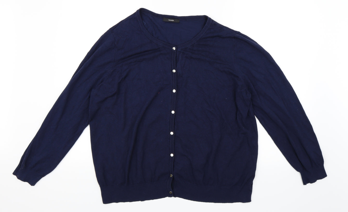 George Womens Blue   Cardigan Jumper Size 24