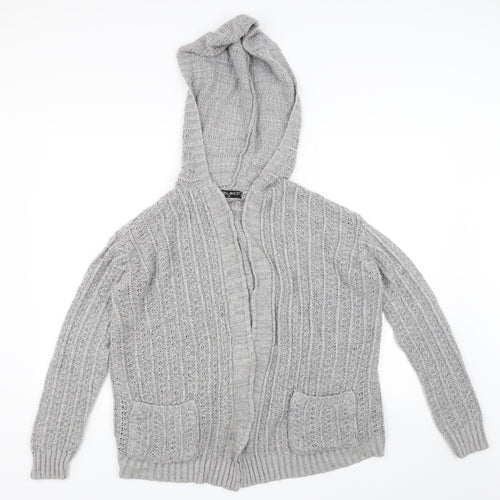 Select Womens Grey   Cardigan Jumper Size M