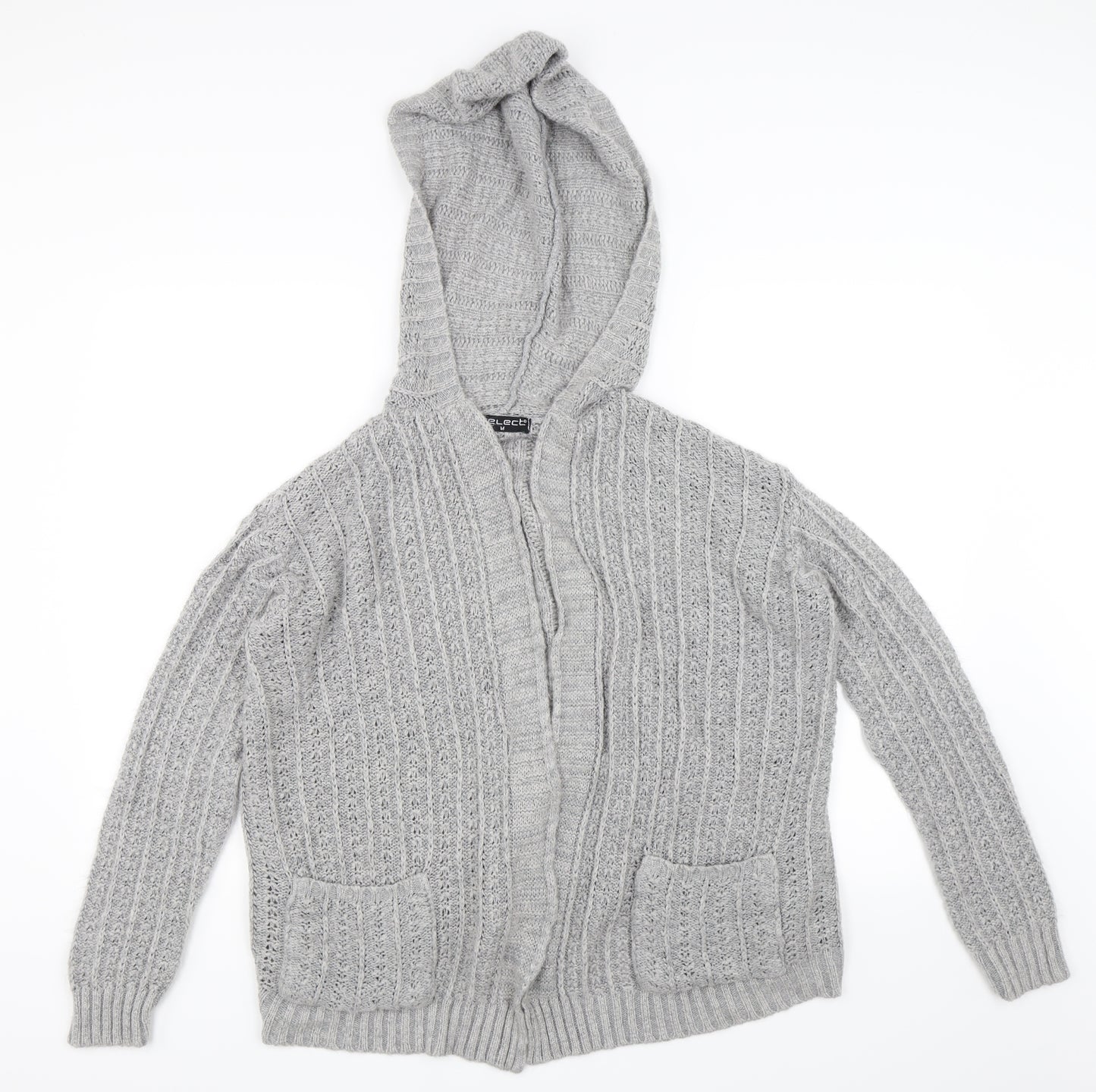 Select Womens Grey   Cardigan Jumper Size M
