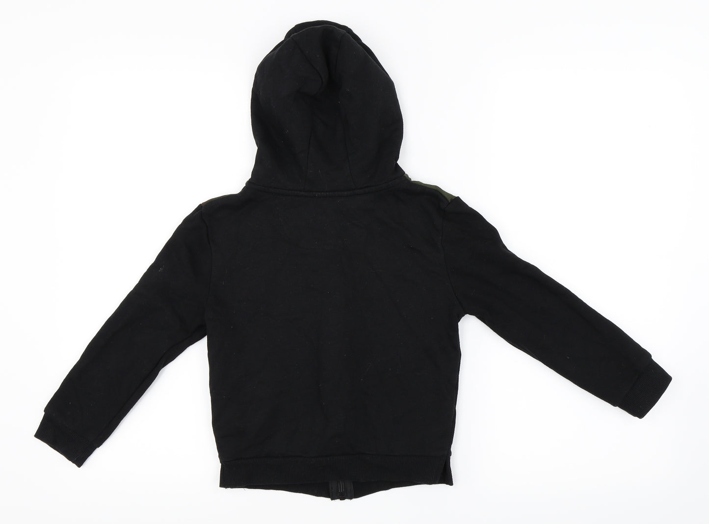 Primark Boys Black Camouflage  Full Zip Hoodie Size 6-7 Years