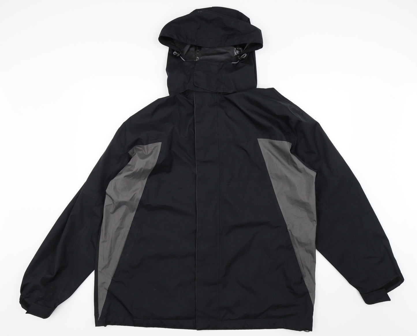One Valley Mens Black   Anorak Coat Size L