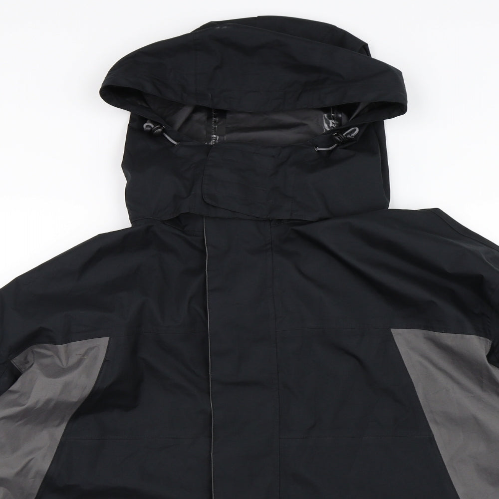 One Valley Mens Black   Anorak Coat Size L