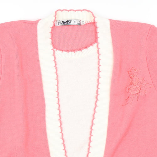 Pare & Natural Womens Pink   Pullover Jumper Size S