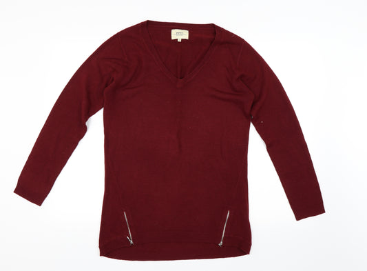 Front view of Papaya women’s red jumper, size S