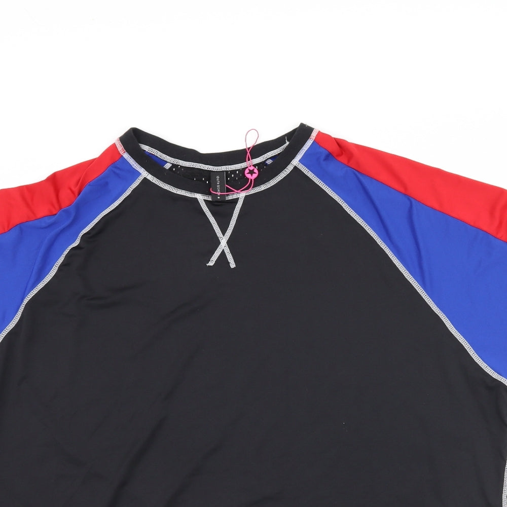 South Beach Womens Black   Basic T-Shirt Size 24