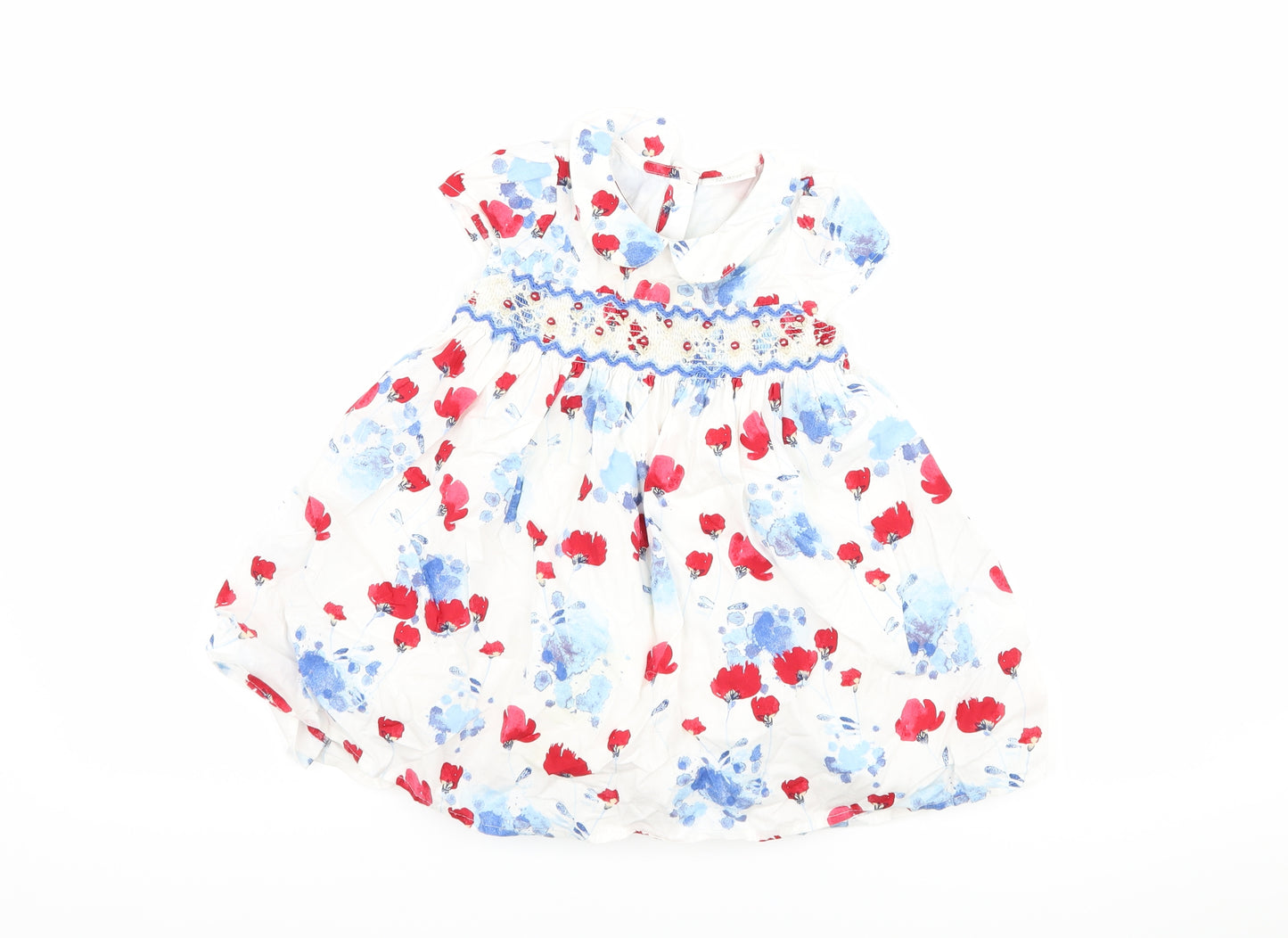NEXT Girls White Floral  A-Line  Size 12-18 Months