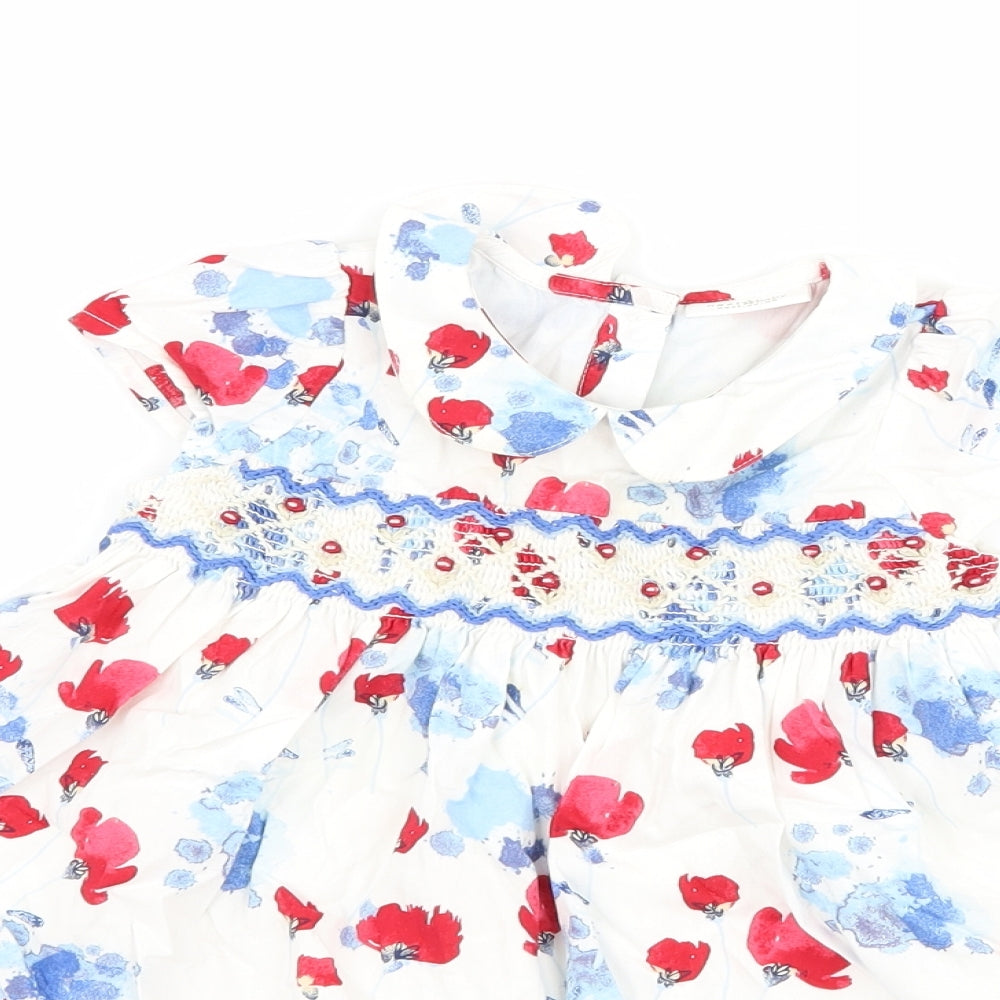 NEXT Girls White Floral  A-Line  Size 12-18 Months