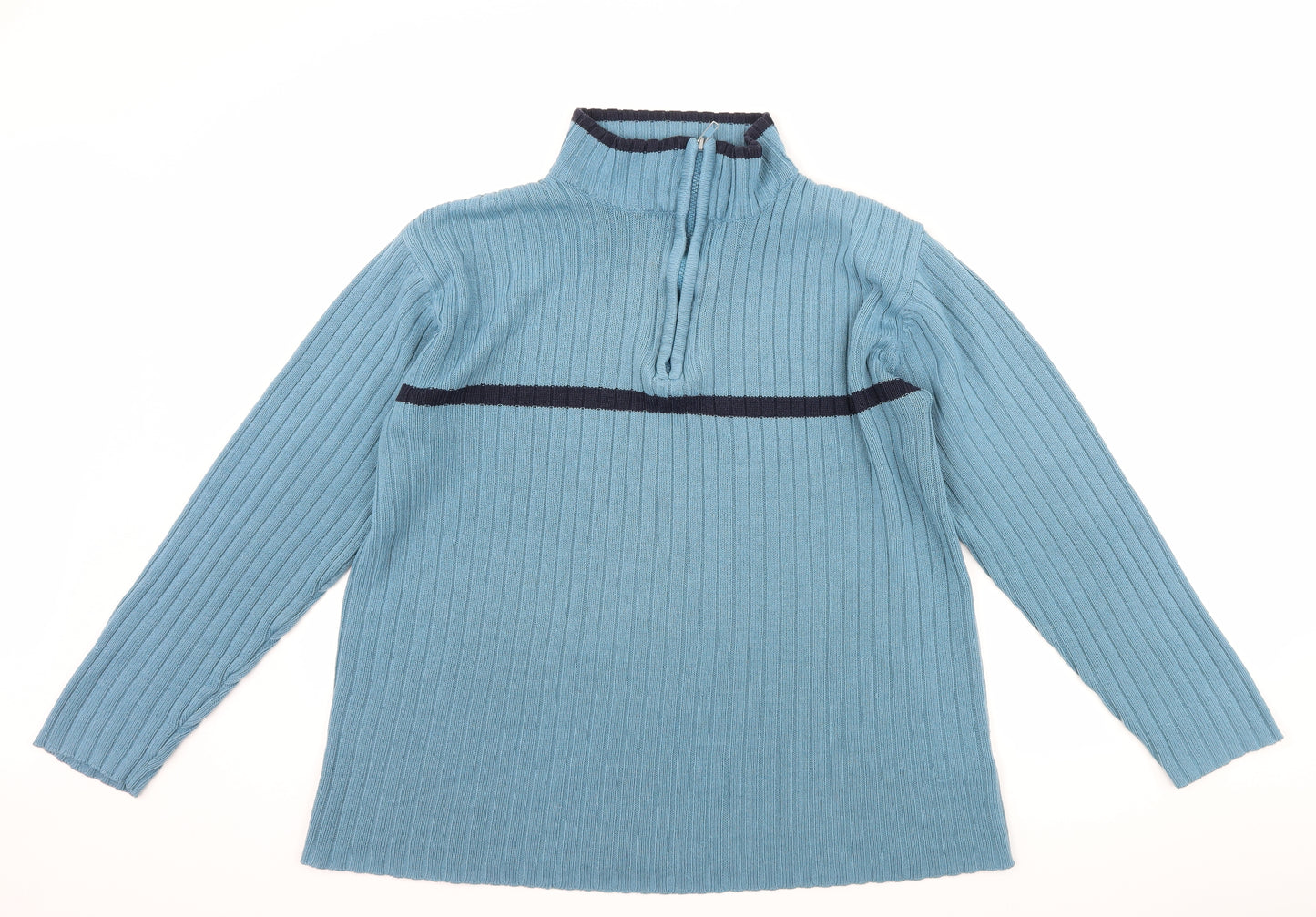 Brooker Mens Blue   Henley Jumper Size L
