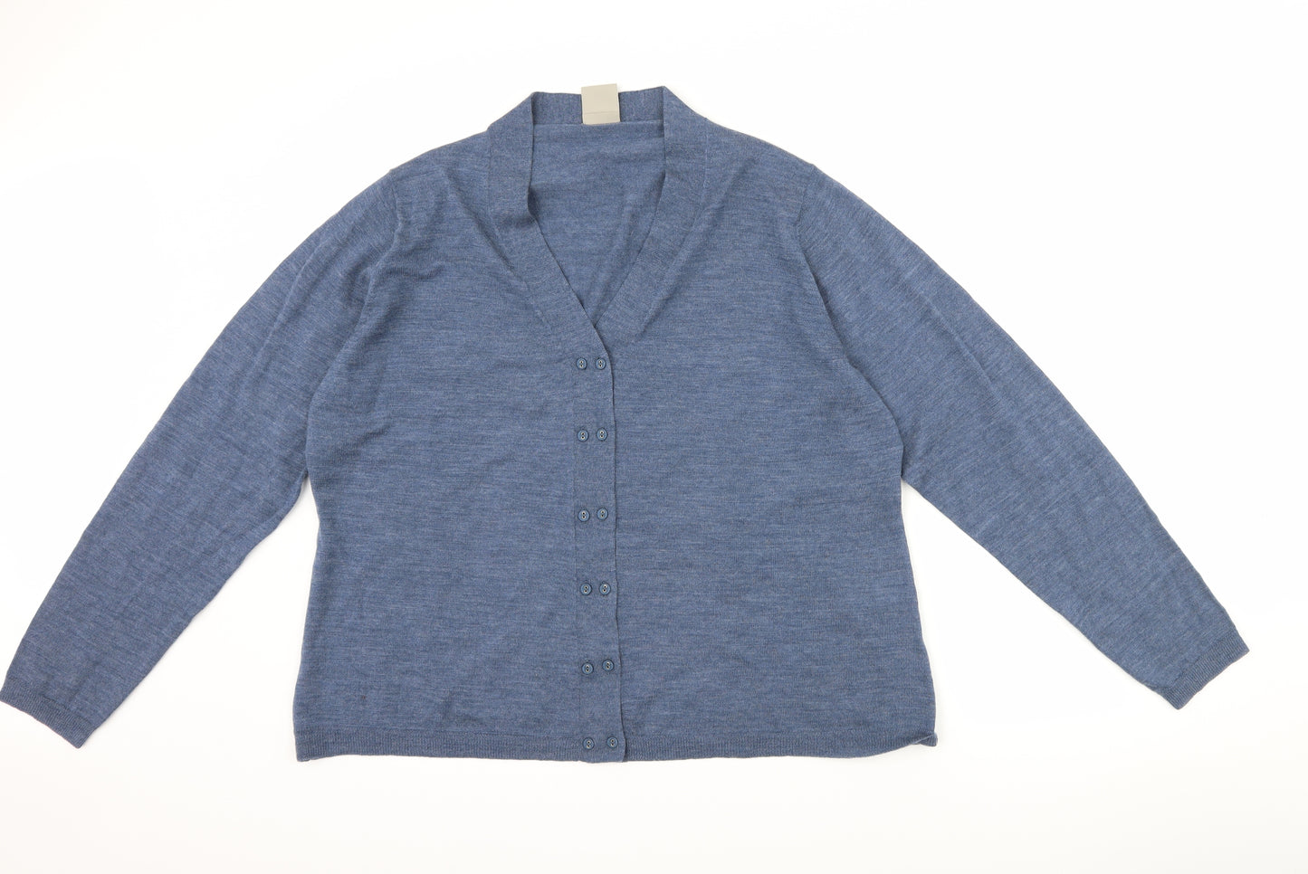 Poetry Womens Blue   Cardigan Jumper Size 24