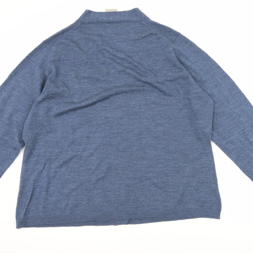 Poetry Womens Blue   Cardigan Jumper Size 24