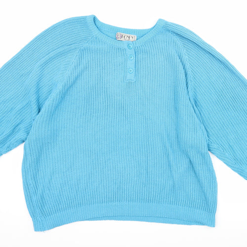 HONEY Womens Black  Knit Pullover Jumper One Size