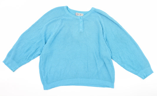 Front view of HONEY women’s black knit jumper one size