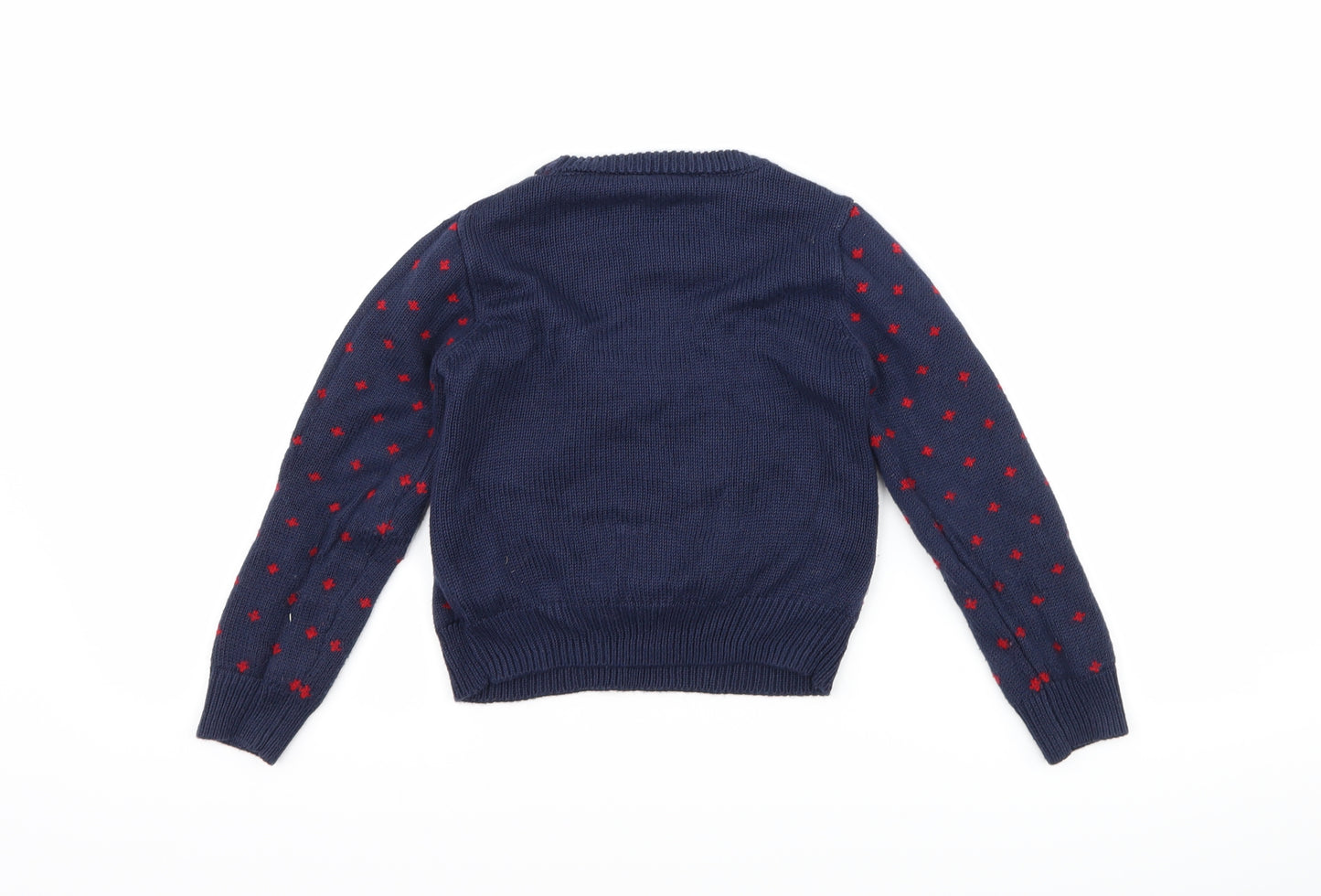 Nutmeg Boys Blue Polka Dot  Pullover Jumper Size 2-3 Years  - Penguin