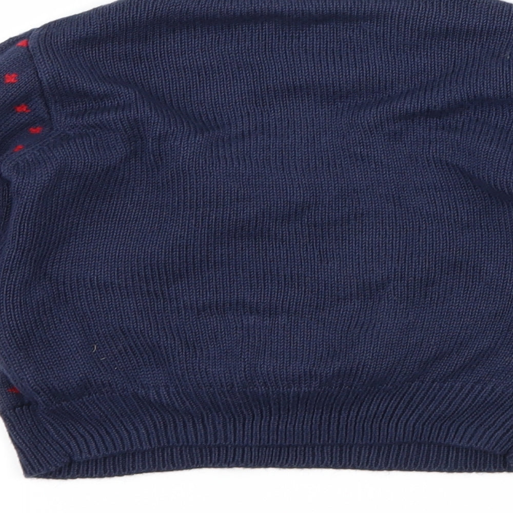 Nutmeg Boys Blue Polka Dot  Pullover Jumper Size 2-3 Years  - Penguin