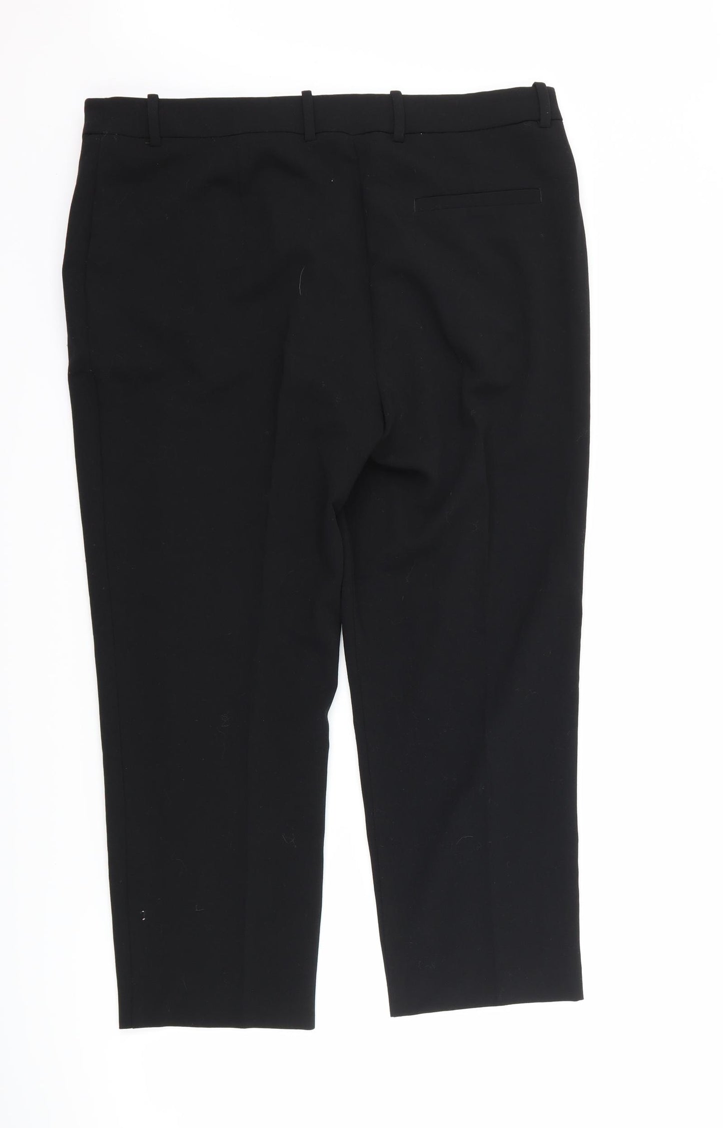 TU Womens Black   Trousers  Size 14 L23 in