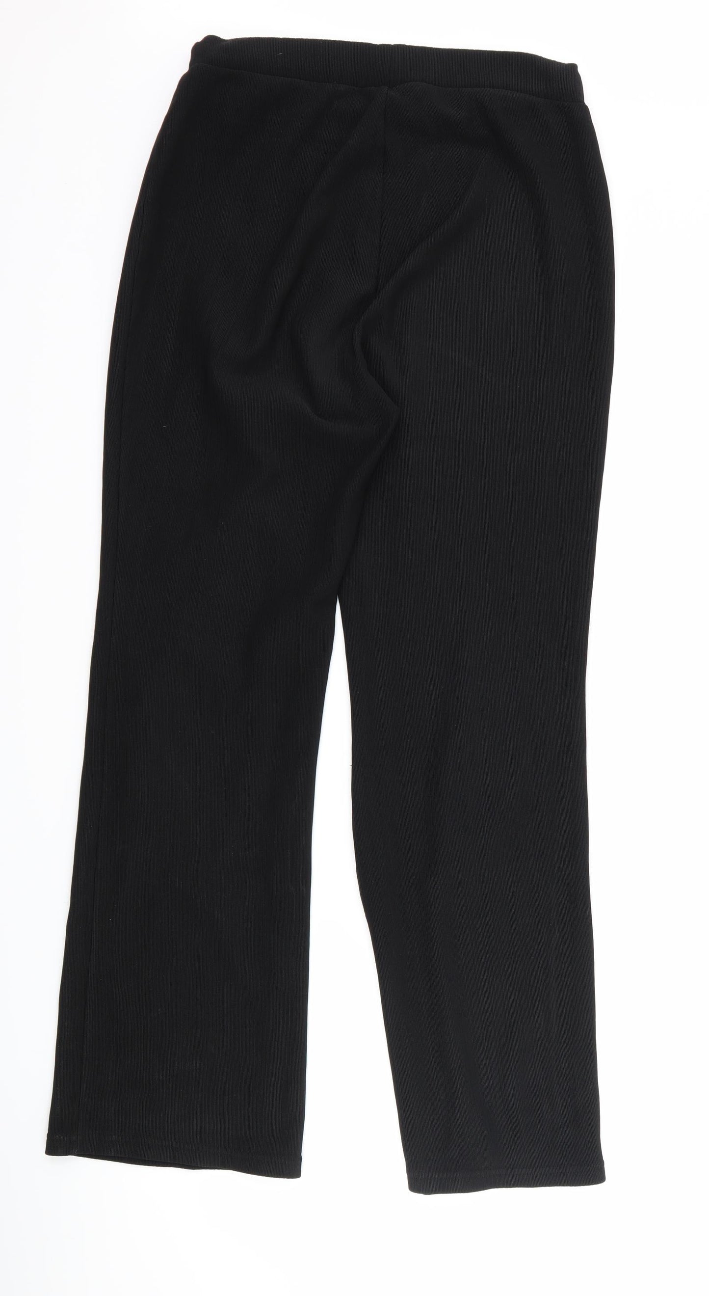 Papaya Womens Black   Trousers  Size 12 L28 in