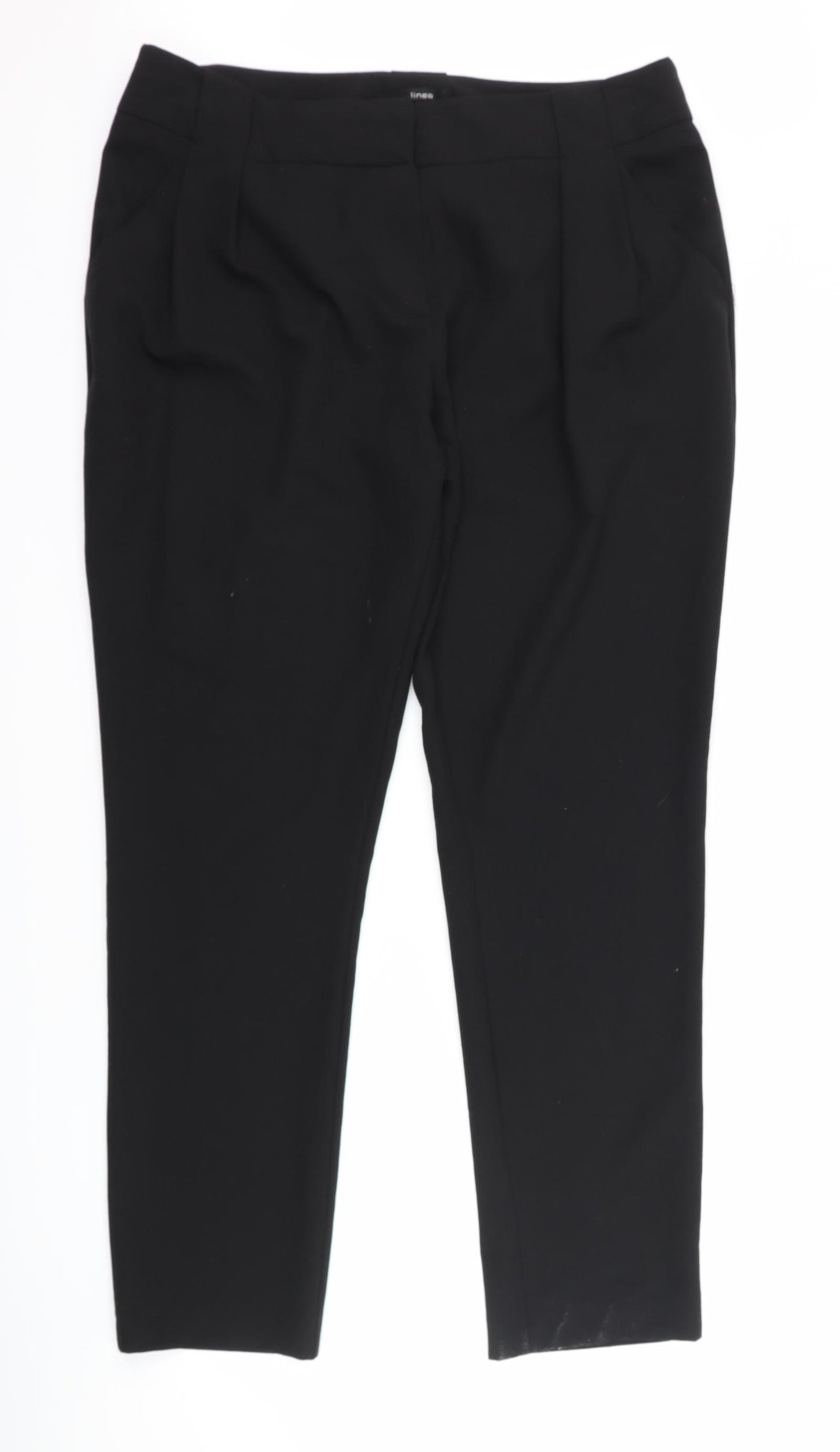 F&F Womens Black   Trousers  Size 16 L31 in
